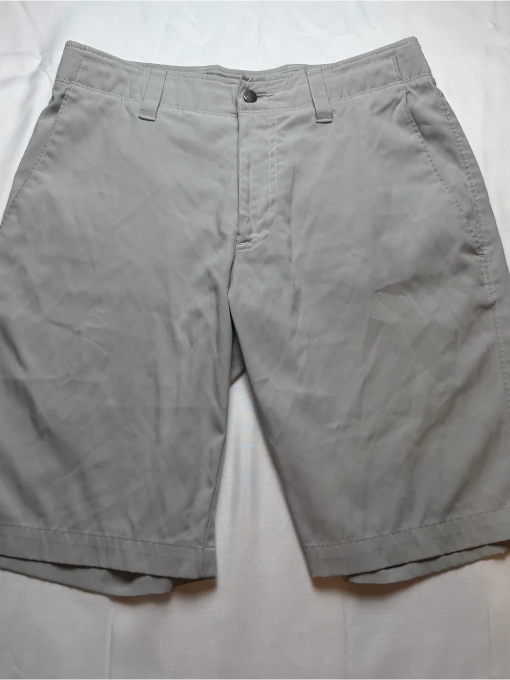 Callaway Light Gray Flat Front Golf Shorts